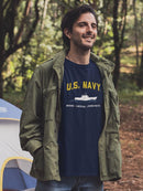 Honor. Courage. Commitment. T-shirt -Navy Designs