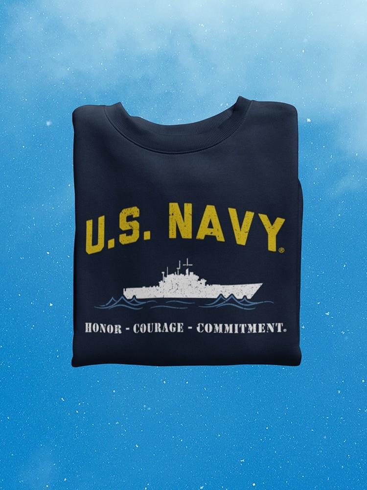 Honor. Courage. Commitment. Hoodie or Sweatshirt -Navy Designs