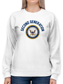 Second Generation Navy Hoodie or Sweatshirt -Navy Designs