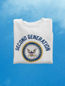 Second Generation Navy Hoodie or Sweatshirt -Navy Designs