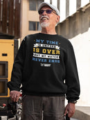 My Watch Never Ends. Sweatshirt -Navy Designs