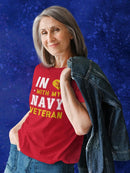 In Love With My Navy Veteran T-shirt -Navy Designs