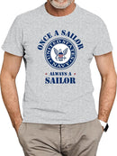 Once A Sailor Always A Sailor T-shirt -Navy Designs