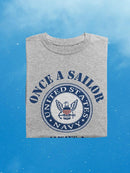 Once A Sailor Always A Sailor T-shirt -Navy Designs