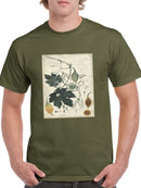Botanical Drawings And Notes T-shirt -A. Descubes Designs