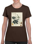 Botanical Drawings And Notes T-shirt -A. Descubes Designs