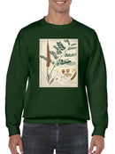 Botanical Notes And Drawings Sweatshirt -A. Descubes Designs