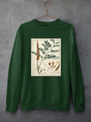 Botanical Notes And Drawings Sweatshirt -A. Descubes Designs