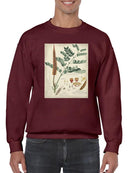 Botanical Notes And Drawings Sweatshirt -A. Descubes Designs
