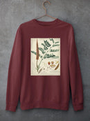 Botanical Notes And Drawings Sweatshirt -A. Descubes Designs