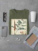Botanical Notes And Drawings T-shirt -A. Descubes Designs
