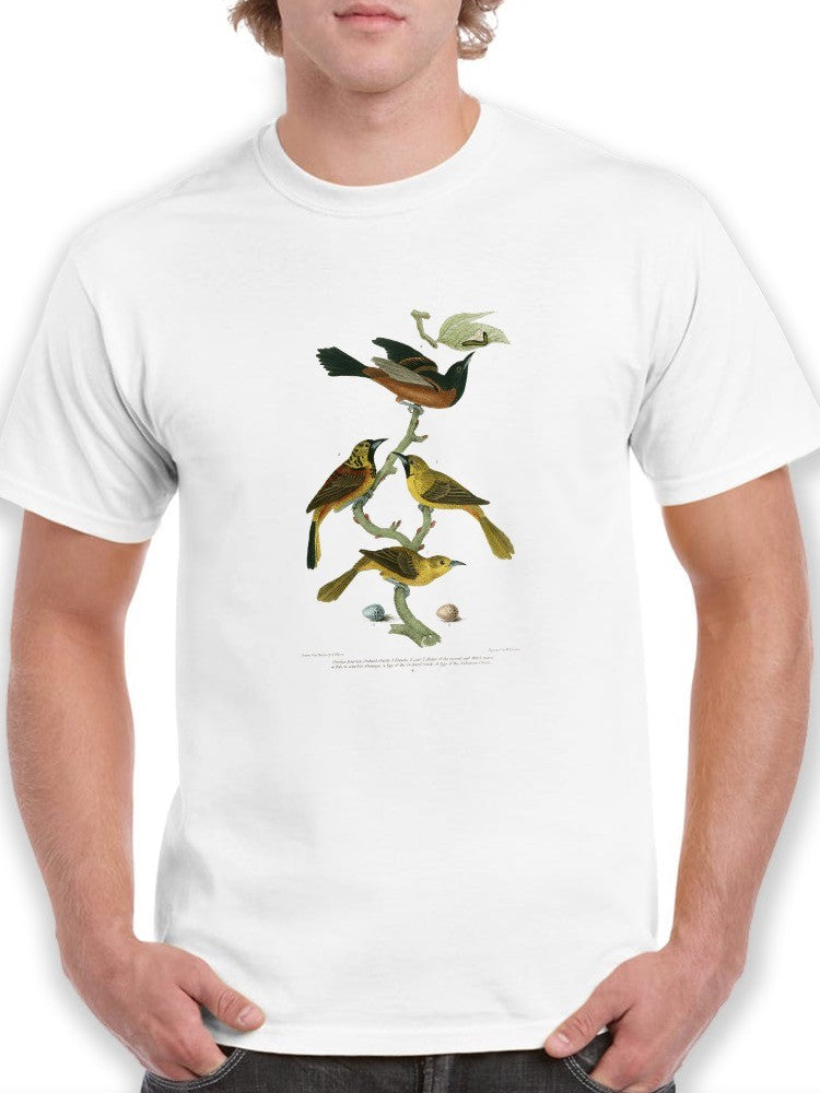 Orchard And Birds T-shirt -Alexander Wilson Designs