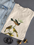 Orchard And Birds T-shirt -Alexander Wilson Designs