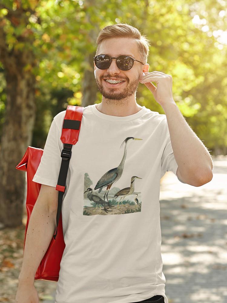 Heron Family I T-shirt -Alexander Wilson Designs