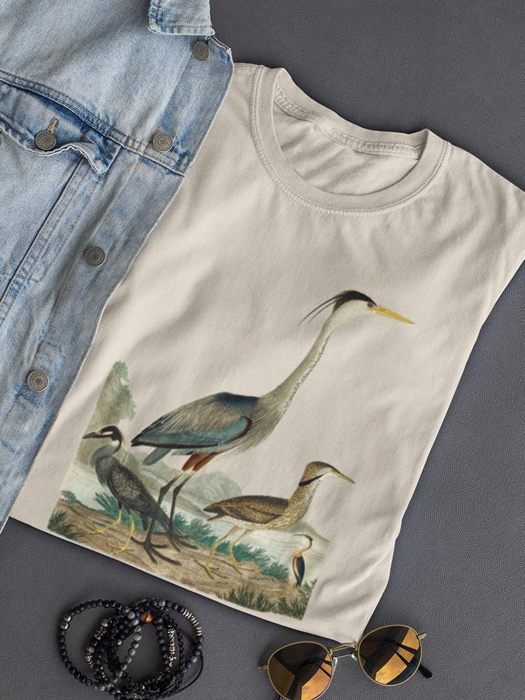Heron Family I T-shirt -Alexander Wilson Designs