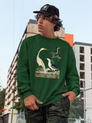 Vintage Heron Family Sweatshirt -Alexander Wilson Designs