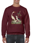 Vintage Heron Family Sweatshirt -Alexander Wilson Designs