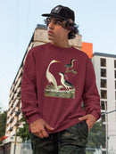 Vintage Heron Family Sweatshirt -Alexander Wilson Designs