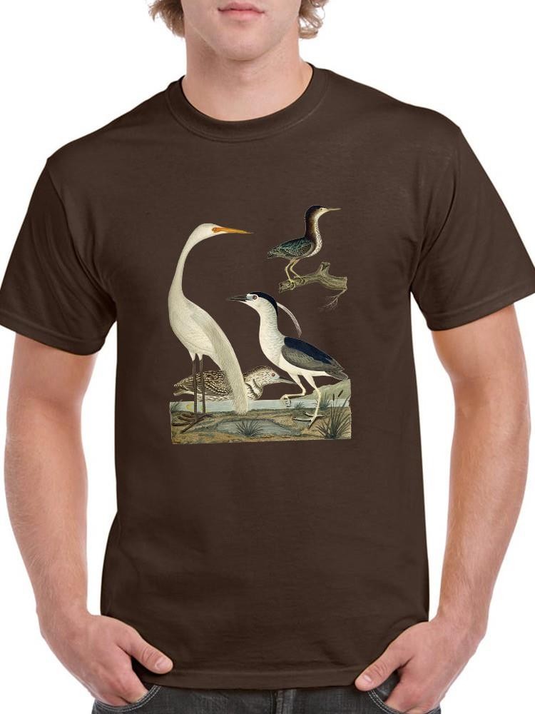 Vintage Heron Family T-shirt -Alexander Wilson Designs