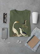 Vintage Heron Family T-shirt -Alexander Wilson Designs