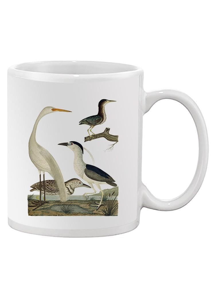 Vintage Heron Family Mug -Alexander Wilson Designs