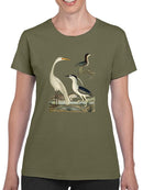 Vintage Heron Family T-shirt -Alexander Wilson Designs