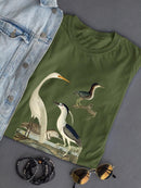 Vintage Heron Family T-shirt -Alexander Wilson Designs