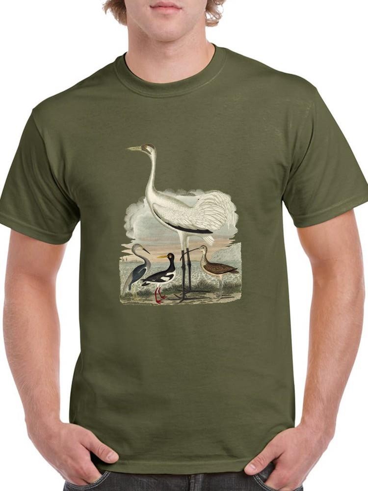 Heron Family Iii T-shirt -Alexander Wilson Designs