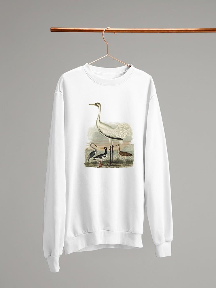 Heron Family Iii Sweatshirt -Alexander Wilson Designs