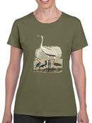 Heron Family Iii T-shirt -Alexander Wilson Designs