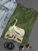 Heron Family Iii T-shirt -Alexander Wilson Designs