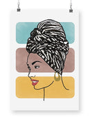 Head Wrap Ii Wall Art -Alonzo Saunders Designs