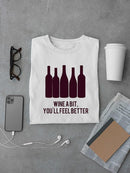 Wine Sentiment I. T-shirt -Anna Hambly Designs