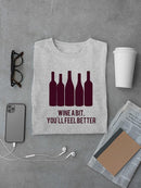 Wine Sentiment I. T-shirt -Anna Hambly Designs