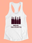 Wine Sentiment I T-shirt -Anna Hambly Designs