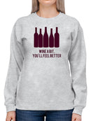 Wine Sentiment I Sweatshirt -Anna Hambly Designs