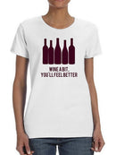 Wine Sentiment I. T-shirt -Anna Hambly Designs