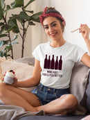 Wine Sentiment I. T-shirt -Anna Hambly Designs