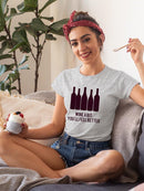Wine Sentiment I. T-shirt -Anna Hambly Designs