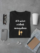Wine Sentiment Iv. T-shirt -Anna Hambly Designs