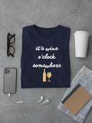 Wine Sentiment Iv. T-shirt -Anna Hambly Designs