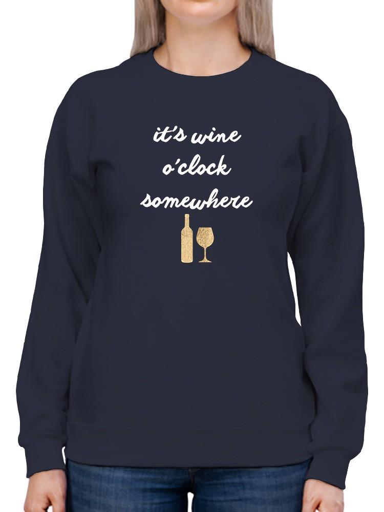 Wine Sentiment Iv Sweatshirt -Anna Hambly Designs