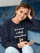 Wine Sentiment Iv Sweatshirt -Anna Hambly Designs