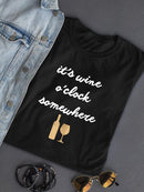 Wine Sentiment Iv. T-shirt -Anna Hambly Designs