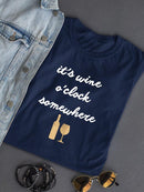 Wine Sentiment Iv. T-shirt -Anna Hambly Designs