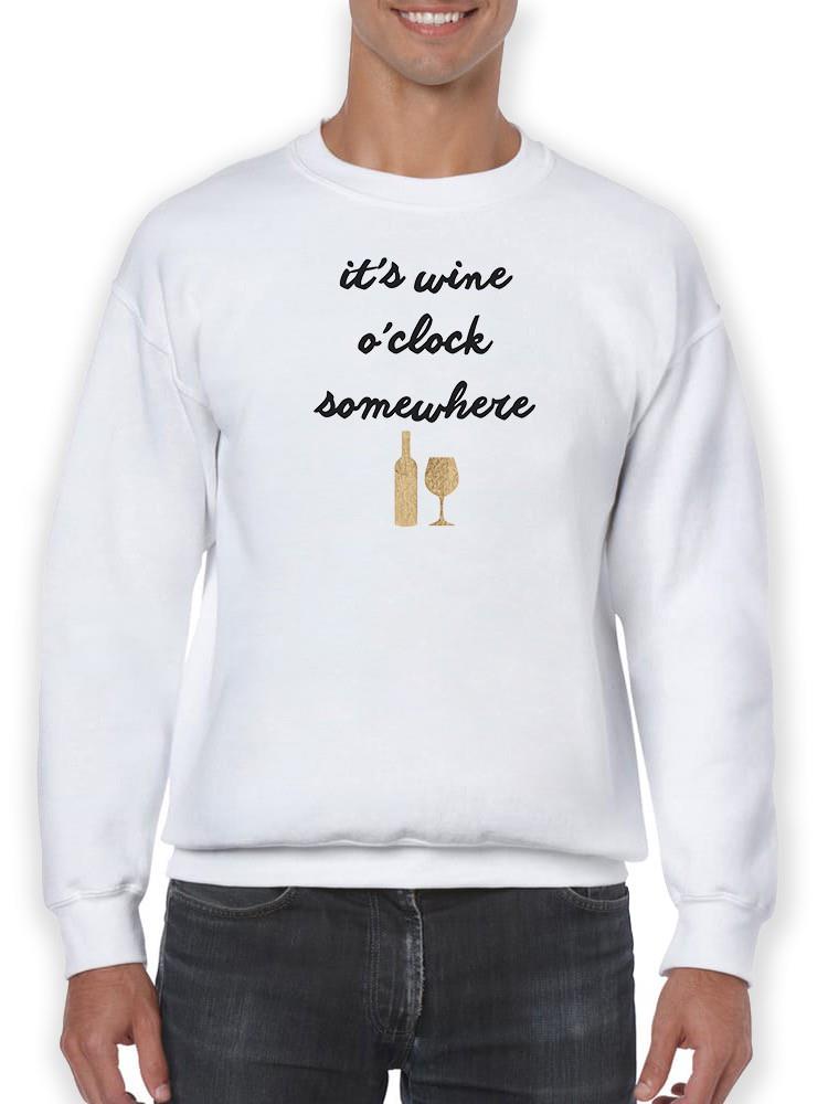 Wine Sentiment V Sweatshirt -Anna Hambly Designs