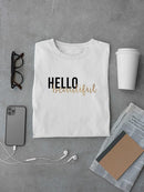 Golden Quote I. T-shirt -Anna Hambly Designs