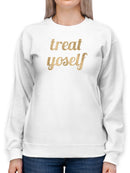 Golden Quote Ix Sweatshirt -Anna Hambly Designs