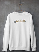Golden Quote V Sweatshirt -Anna Hambly Designs