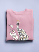 Peacock In Gold Ii Sweatshirt -Annie Warren Designs